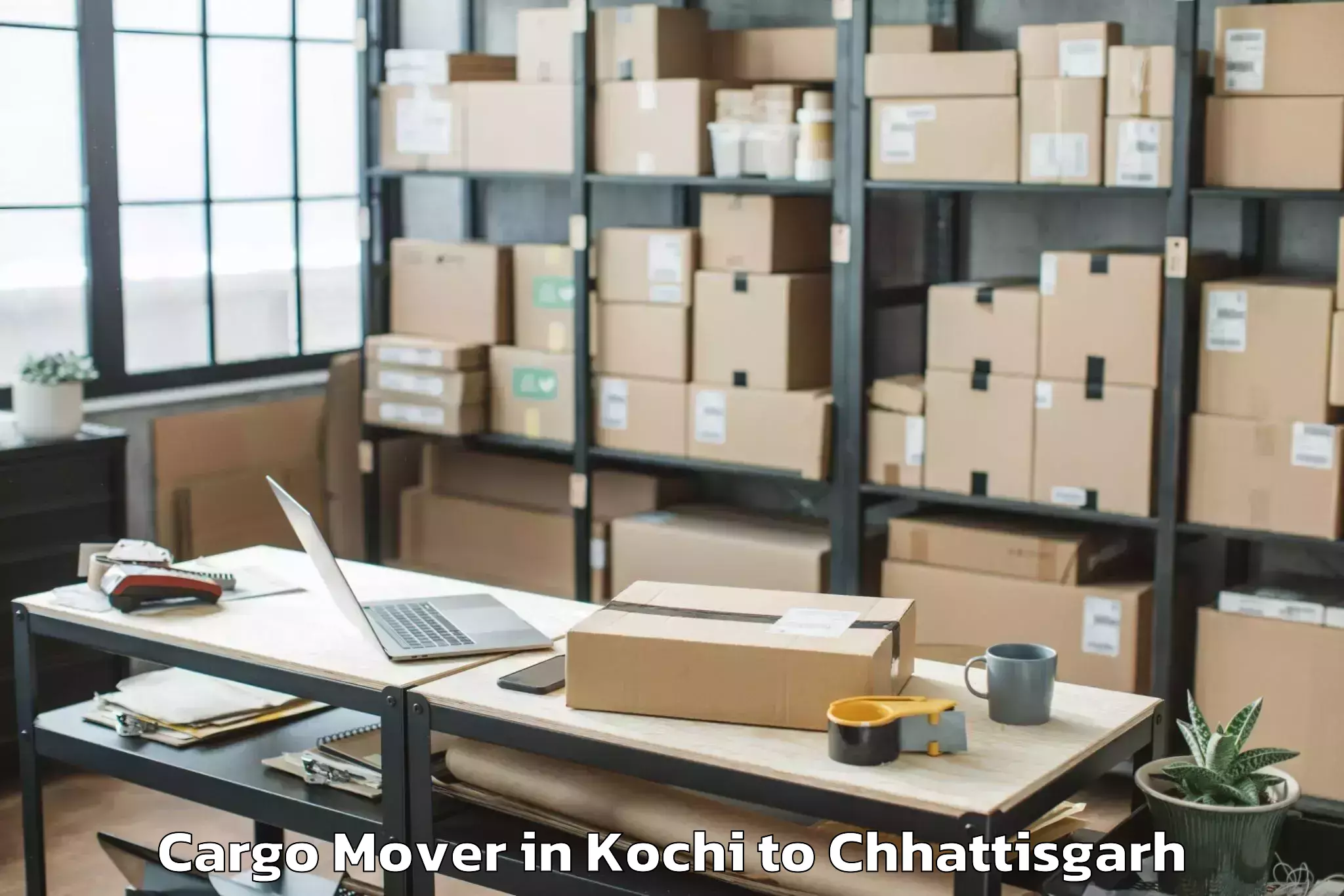 Book Kochi to Surajpur Jhikla Cargo Mover Online